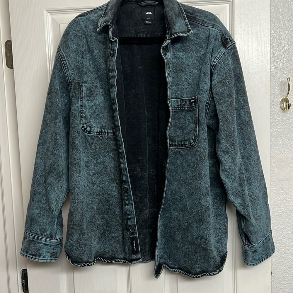 Vans denim button up